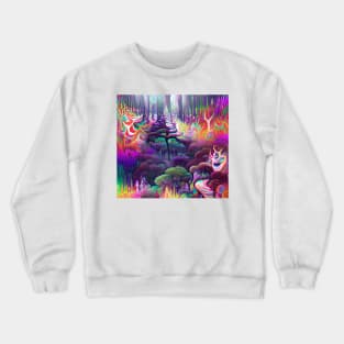 Psychedelic Forest Crewneck Sweatshirt